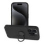 Case for iPhone 15 PRO Silicone Ring black Case for iPhone 15 PRO Silicone Ring black