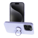 Case for iPhone 15 PRO Silicone Ring purple