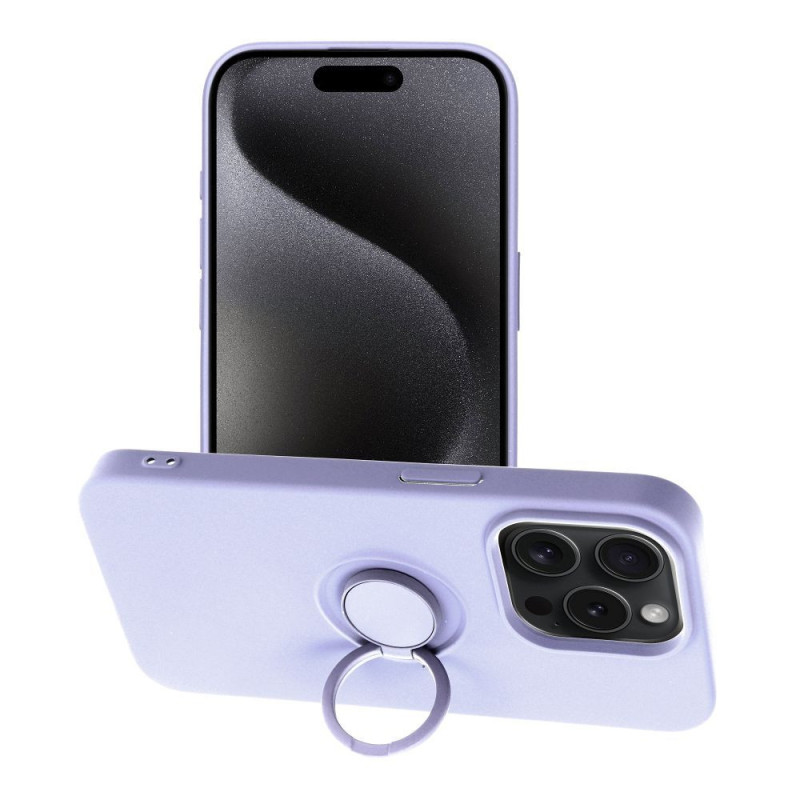 Case for iPhone 15 PRO Silicone Ring purple Case for iPhone 15 PRO Silicone Ring purple