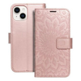 Flip case for iPhone 14 Mezzo Book mandala rose gold