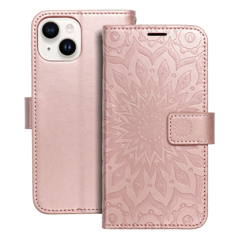 Flip case for iPhone 14 Mezzo Book mandala rose gold Flip case for iPhone 14 Mezzo Book mandala rose gold