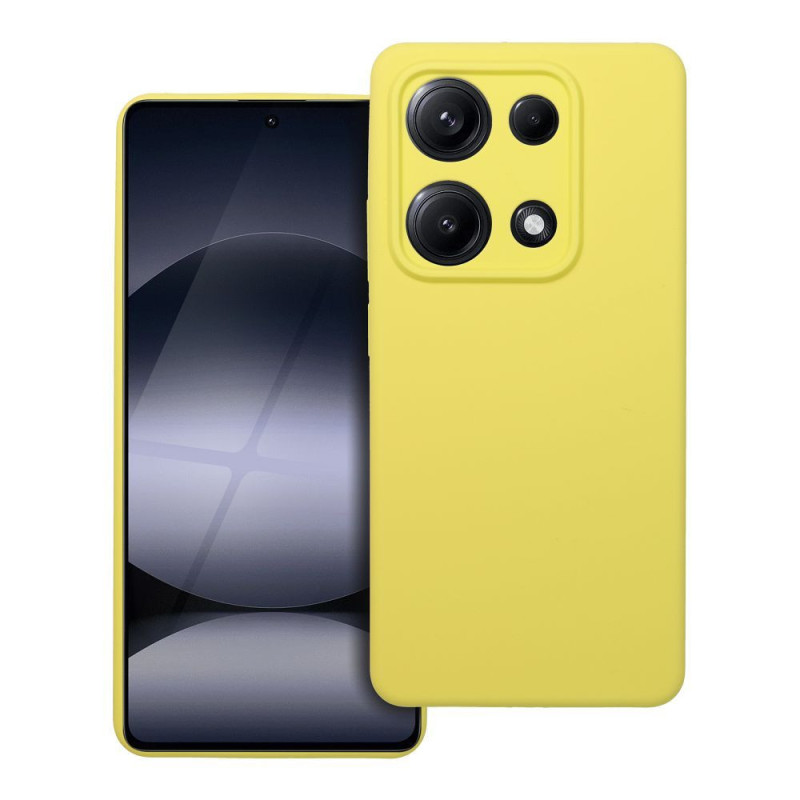 Case for Xiaomi Redmi Note 14S Silicone 2mm (camera protection) yellow Case for Xiaomi Redmi Note 14S Silicone 2mm (camera protection) yellow