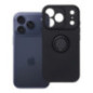 Case for iPhone 17 Pro / 18 Pro (low camera edge) Silicone Ring black