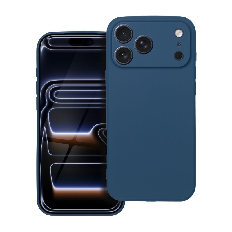 Case for iPhone 17 Pro Max / 18 Pro Max (low camera edge) Soft dark blue