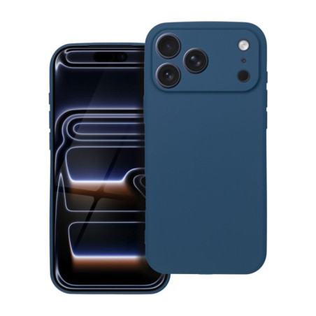 Case for iPhone 17 Pro Max / 18 Pro Max (low camera edge) Soft dark blue
