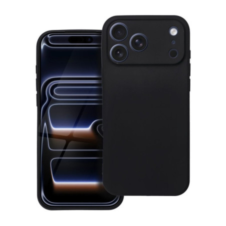 Case for iPhone 17 Pro Max / 18 Pro Max (low camera edge) Soft black