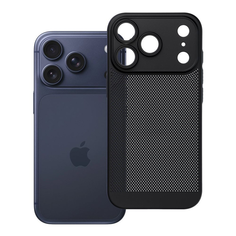 Case for iPhone 17 Pro / 18 Pro (low camera edge) Breezy black Case for iPhone 17 Pro / 18 Pro (low camera edge) Breezy black