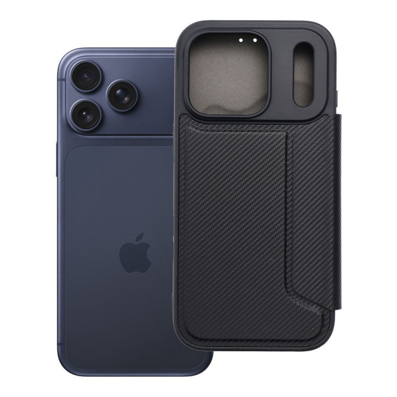 Flip case for iPhone 17 PRO / 18 PRO Razor Book black Flip case for iPhone 17 PRO / 18 PRO Razor Book black