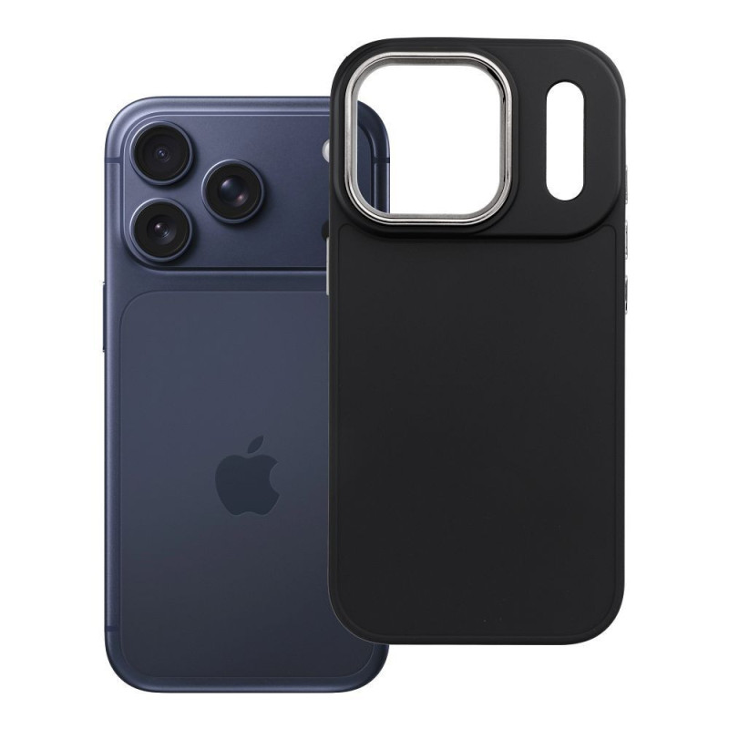 Case for iPhone 17 Pro / 18 Pro (low camera edge) Frame black Case for iPhone 17 Pro / 18 Pro (low camera edge) Frame black