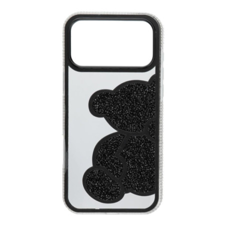 Case for iPhone 17 Pro Max / 18 Pro Max (low camera edge) Teddy Bear black