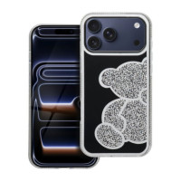 Case for iPhone 17 Pro Max / 18 Pro Max (low camera edge) Teddy Bear silver