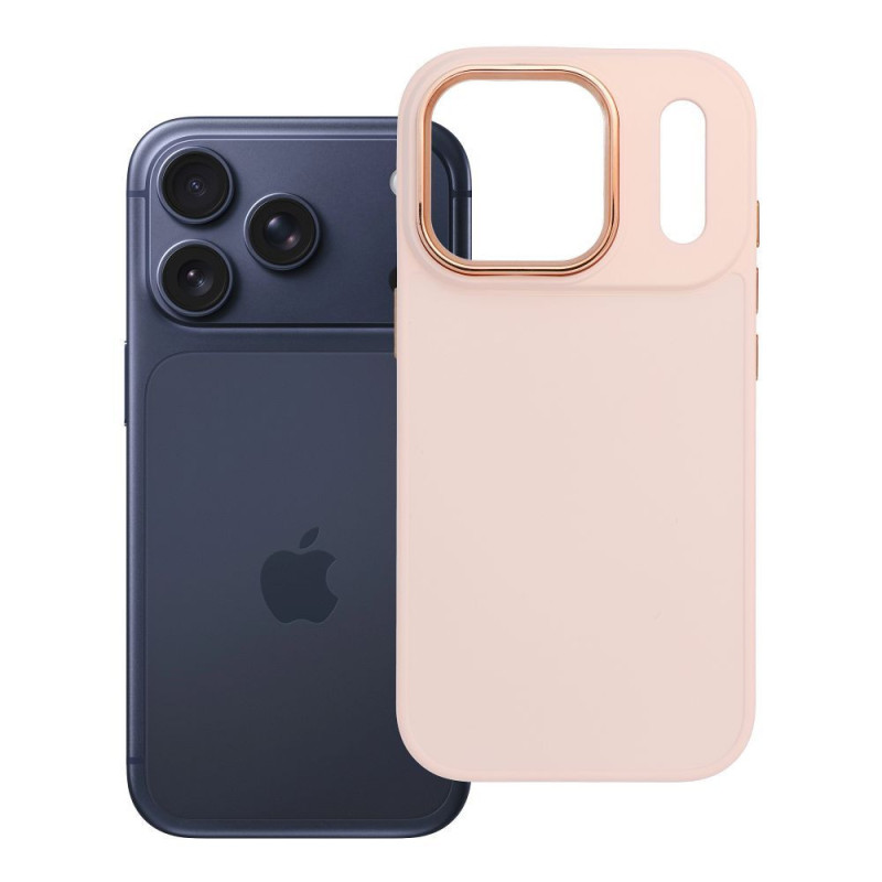 Case for iPhone 17 Pro / 18 Pro (low camera edge) Frame powder pink Case for iPhone 17 Pro / 18 Pro (low camera edge) Frame powder pink