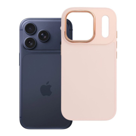Case for iPhone 17 Pro / 18 Pro (low camera edge) Frame powder pink