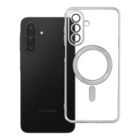 Case for Samsung A17 / A18 Electro Mag Cover compatible with MagSafe silver