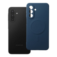 Case for Samsung A17 / A18 Silicone Mag Cover compatible with MagSafe (camera protection) blue