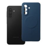 Case for Samsung A17 / A18 Silicone Mag Cover compatible with MagSafe (camera protection) blue