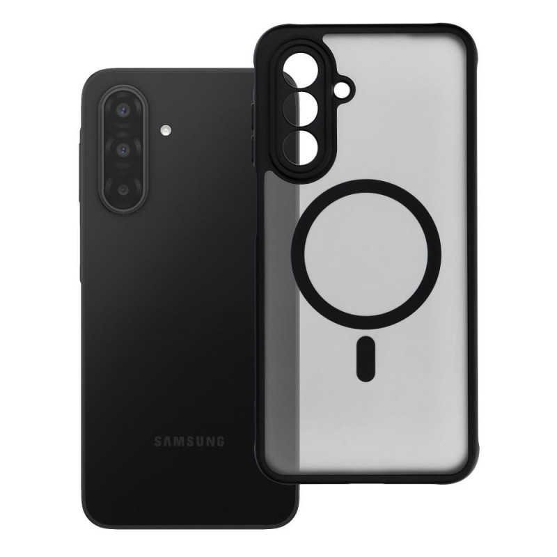 Case for Samsung A17 / A18 Full Matte Mag Cover compatible with MagSafe black Case for Samsung A17 / A18 Full Matte Mag Cover compatible with MagSafe black