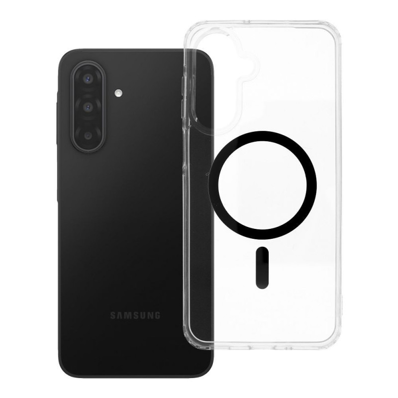 Case for Samsung A17 / A18 Drop Glue Colorful Ring Mag Cover compatible with MagSafe black Case for Samsung A17 / A18 Drop Glue Colorful Ring Mag Cover compatible with MagSafe black