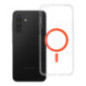 Case for Samsung A17 / A18 Drop Glue Colorful Ring Mag Cover compatible with MagSafe orange