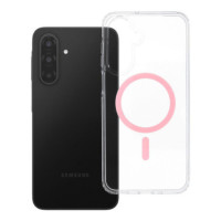 Case for Samsung A17 / A18 Drop Glue Colorful Ring Mag Cover compatible with MagSafe pink