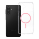 Case for Samsung A17 / A18 Drop Glue Colorful Ring Mag Cover compatible with MagSafe pink