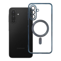Case for Samsung A17 / A18 Electro Mag Cover compatible with MagSafe titanium blue