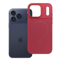 Case for iPhone 17 Pro Max / 18 Pro Max (low camera edge) Frame Mag Cover compatible with MagSafe magenta