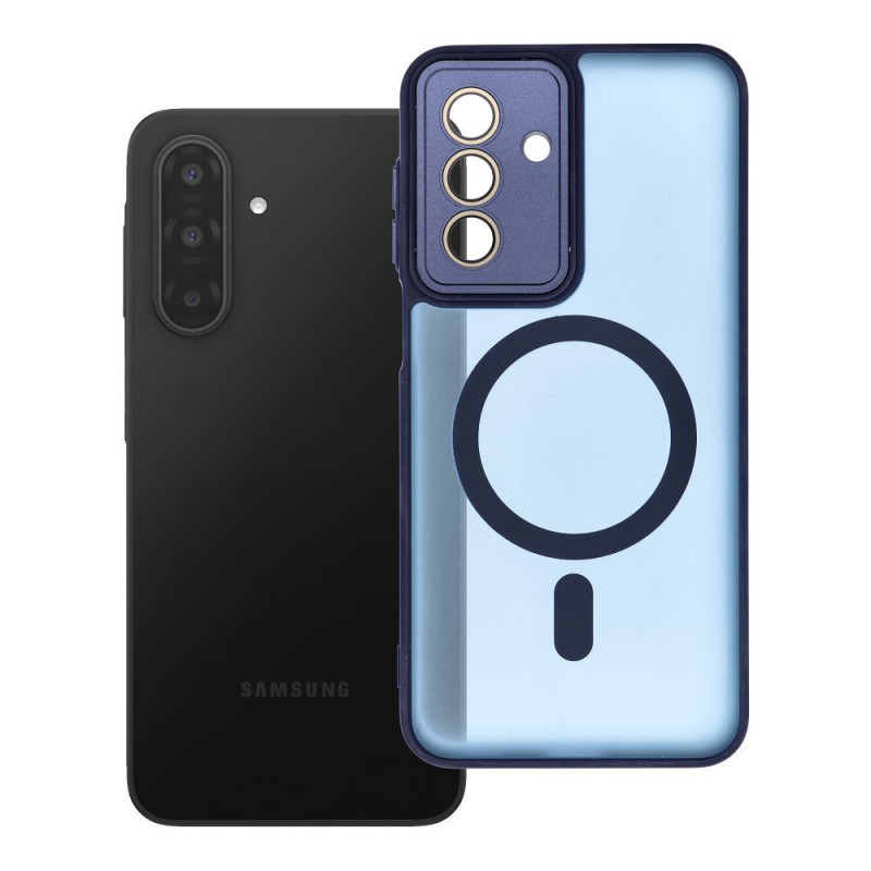Case for Samsung A17 / A18 Variete Mag Cover compatible with MagSafe navy blue Case for Samsung A17 / A18 Variete Mag Cover compatible with MagSafe navy blue