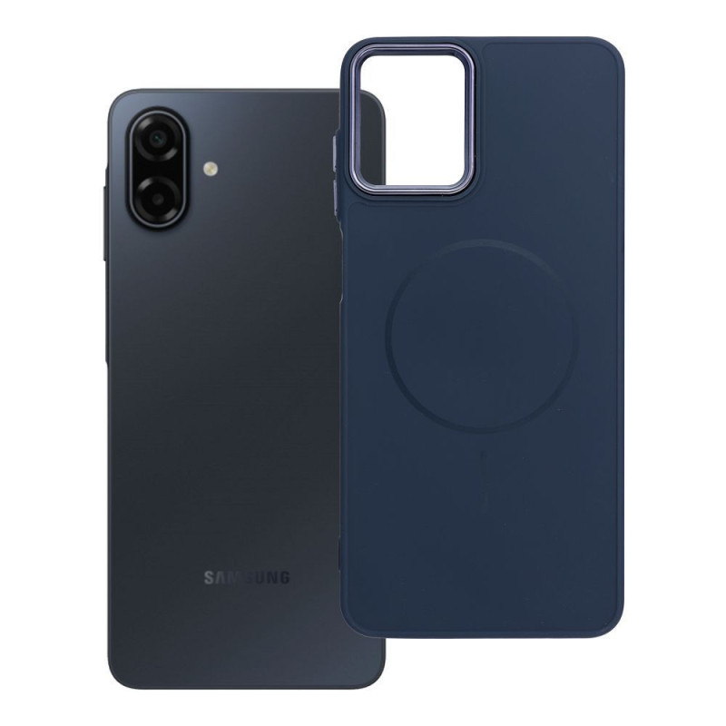 Case for Samsung A07 / A08 Frame Mag Cover compatible with MagSafe navy blue Case for Samsung A07 / A08 Frame Mag Cover compatible with MagSafe navy blue