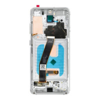 LCD Display for SAMSUNG S20 4G White  SOFT OLED with frame