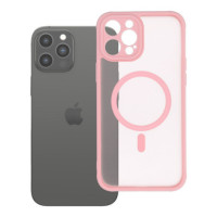 Case for iPhone 12 PRO MAX Full Matte Mag Cover compatible with MagSafe light pink
