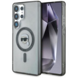 KARL LAGERFELD case for SAMSUNG S25 Ultra KLHMS25LHLSKIK (Magnetic IML Metal K. Heads) black