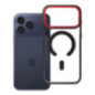 Case for iPhone 17 Pro Max / 18 Pro Max (low camera edge) Color Edge Mag Cover compatible with MagSafe black-red Case for iPhone 17 Pro Max / 18 Pro Max (low camera edge) Color Edge Mag Cover compatible with MagSafe black-red