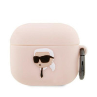 Earbuds Case Karl Lagerfeld for Apple Airpods PRO (3D Sil NFT Karl) pink