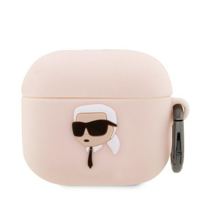 Earbuds Case Karl Lagerfeld for Apple Airpods PRO (3D Sil NFT Karl) pink