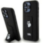 KARL LAGERFELD case for IPHONE 13 Pro Max KLHCP13XGSACHPK (Gripstand Saffiano choupette PIN) black
