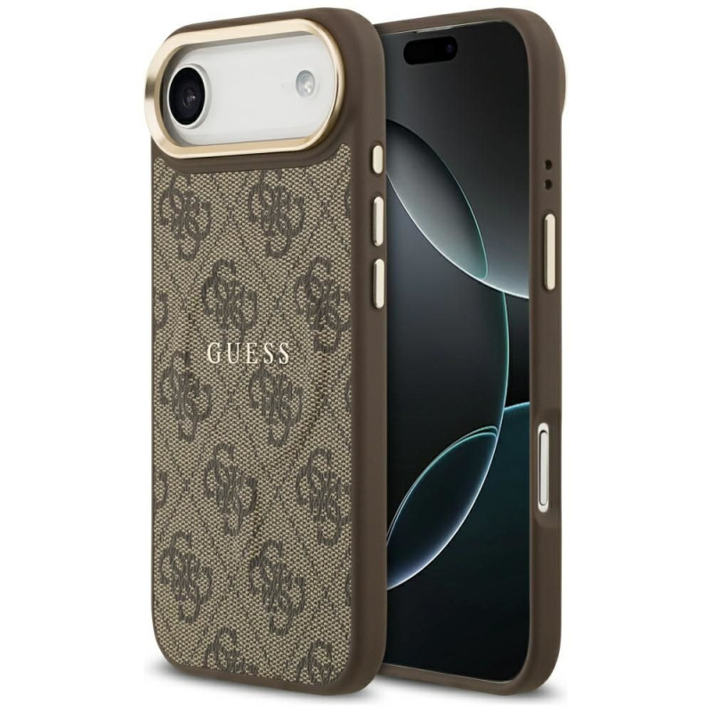 GUESS case for IPHONE 17 Air compatible with MagSafe GUHMP17MP4MSEGCW (PU 4G W/ Classic) brown GUESS case for IPHONE 17 Air compatible with MagSafe GUHMP17MP4MSEGCW (PU 4G W/ Classic) brown