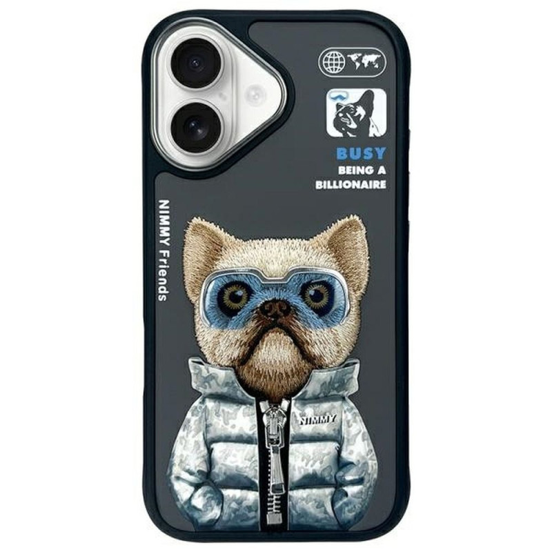 NIMMY case COOL&CUTE 2.0 Dog for IPHONE 16 black NIMMY case COOL&CUTE 2.0 Dog for IPHONE 16 black