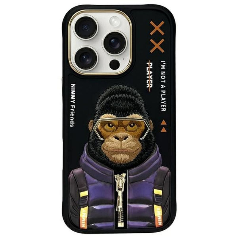 NIMMY case COOL&CUTE 2.0 Monkey for IPHONE 16 Pro Max black NIMMY case COOL&CUTE 2.0 Monkey for IPHONE 16 Pro Max black