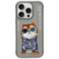 NIMMY case GLASSES COOL CAT for IPHONE 16 Pro Max gray