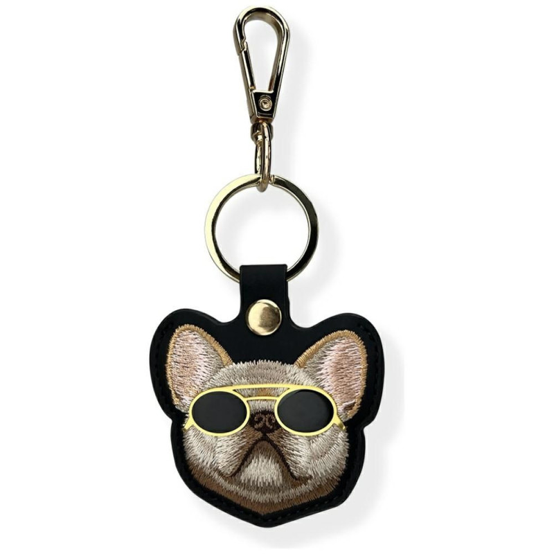 NIMMY case for tracker / keychain GLASSES COOL DOG black