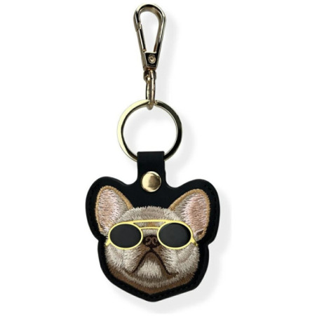 NIMMY case for tracker / keychain GLASSES COOL DOG black
