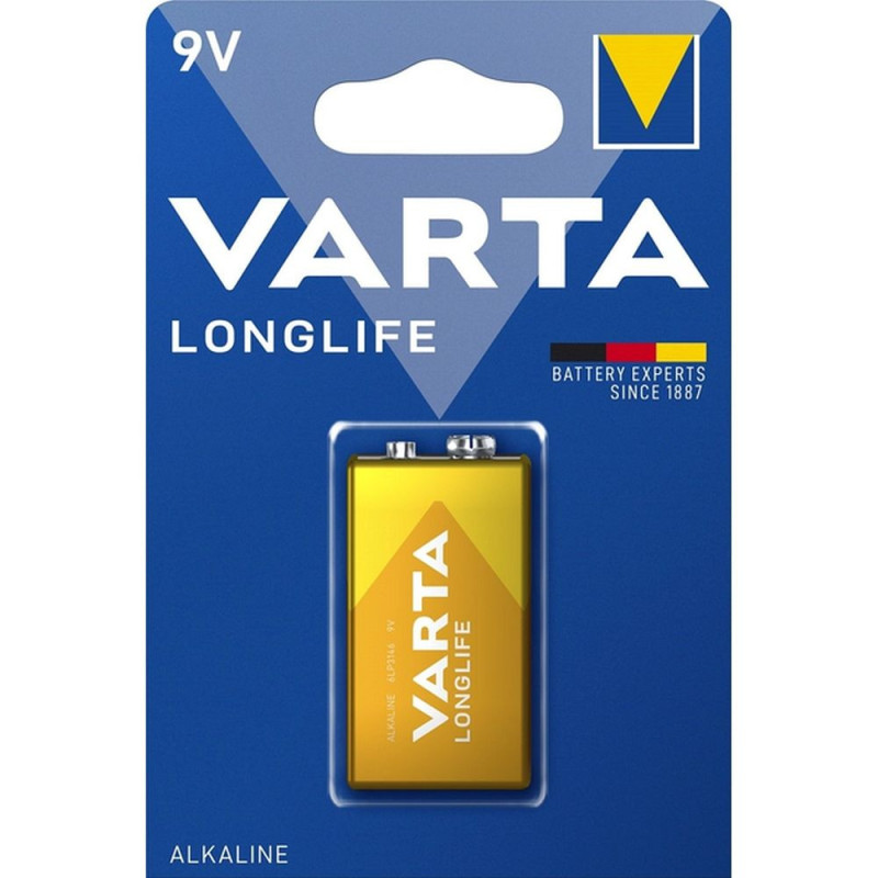 VARTA alkaline battery 9V (Type 6LR61) Longlife 1 pcs VARTA alkaline battery 9V (Type 6LR61) Longlife 1 pcs