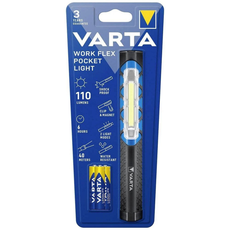 VARTA flashlight LED Pen light 17647 + 3 x batteries R3 (AAA)