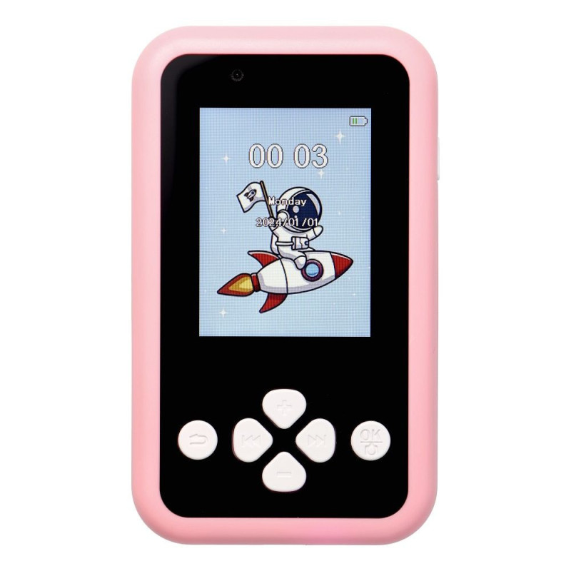 Game console for kids with IPS display 2,4" with buttons KDC-0027A pink Game console for kids with IPS display 2,4" with buttons KDC-0027A pink