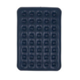 Inflatable double travel mattress with velvet finish + inflating pump 67002 blue