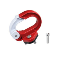 Hook for shopping for bike / scooter aluminum FS365-006 red white T