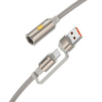 Cable USB A / USB C to Cigarete lighter Hoco 0