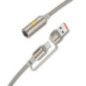 Cable USB A / USB C to Cigarete lighter Hoco 0,3 m UA38B gold