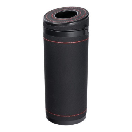 Tube-shaped tissue dispenser with glass break option black